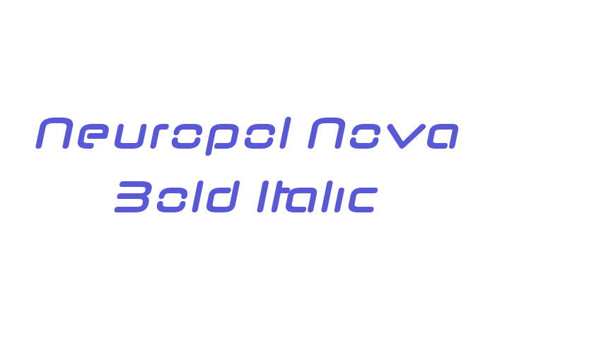 Neuropol Nova Bold Italic Font Download