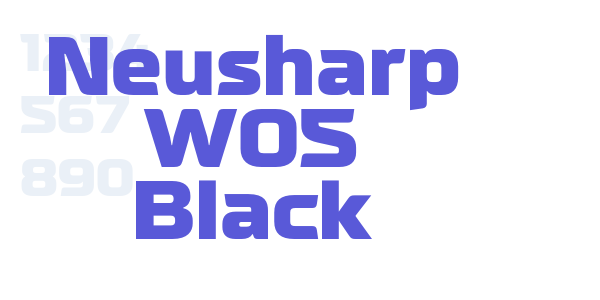 Neusharp W05 Black font free