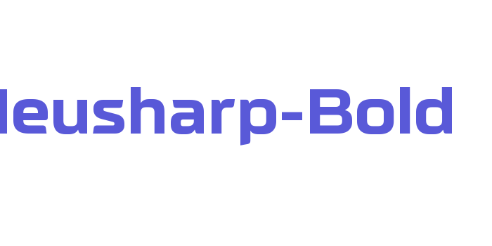 Neusharp-Bold Font Download