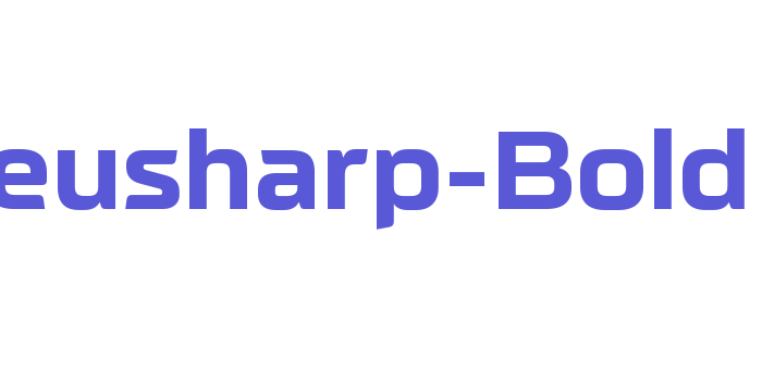 Neusharp-Bold Font