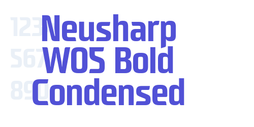 Neusharp W05 Bold Condensed-font-download