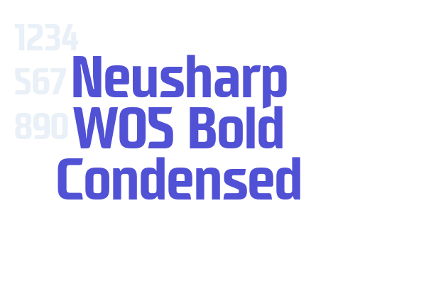 Neusharp W05 Bold Condensed