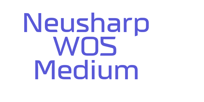 Download Neusharp W05 Medium Font