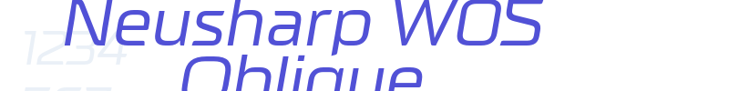 Neusharp W05 Oblique-font