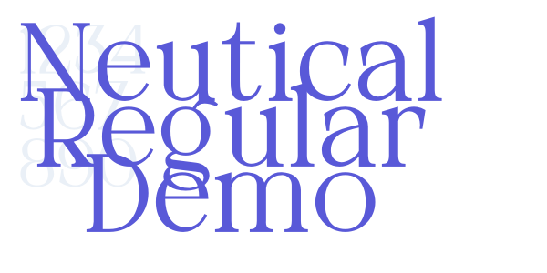 Neutical Regular Demo font free