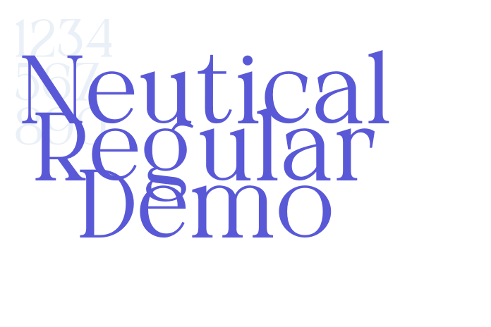 Neutical Regular Demo font free