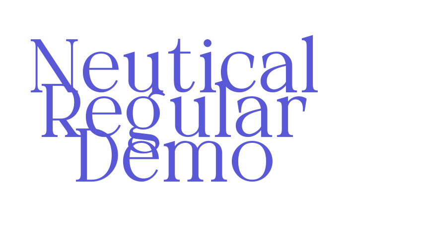 Neutical Regular Demo Font Download