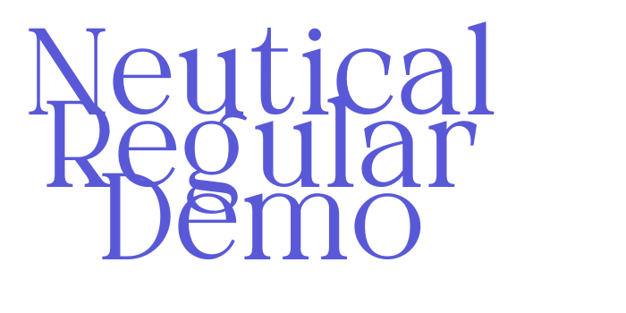 Neutical Regular Demo Font Download