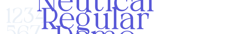 Neutical Regular Demo font