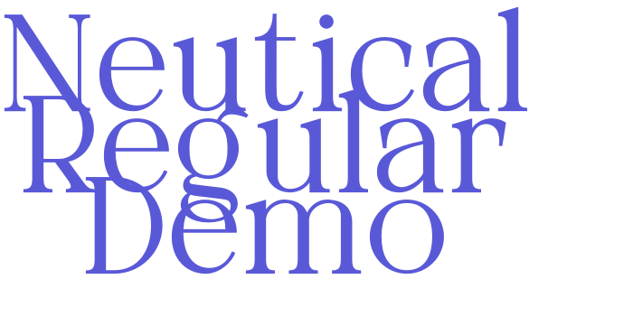 Neutical Regular Demo Font