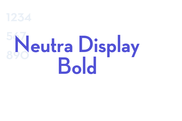 Neutra Display Bold
