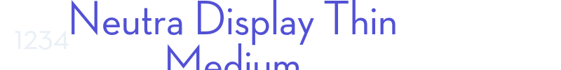 Neutra Display Thin Medium-font