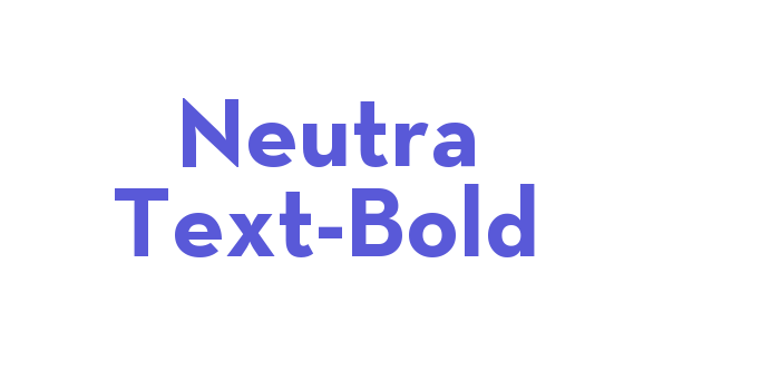 Neutra Text-Bold Font Download