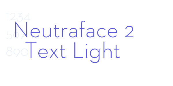 Neutraface 2 Text Light font free