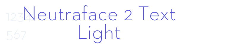 Neutraface 2 Text Light-related font