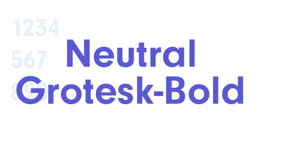 Neutral Grotesk-Bold font free