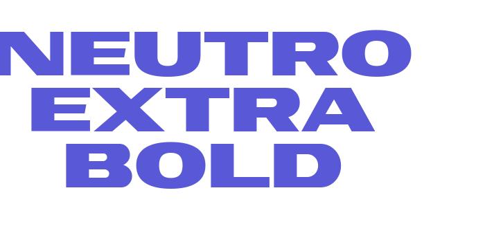 Neutro Extra Bold Font Download