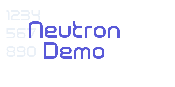 Neutron Demo font free