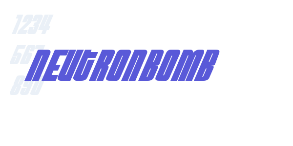 NeutronBomb font free