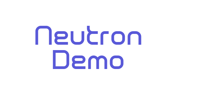 Neutron Demo Font Download