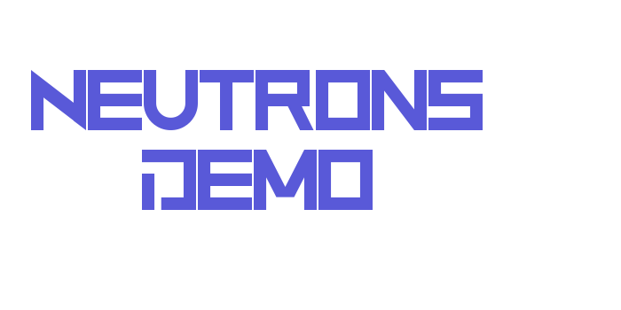 Neutrons Demo Font