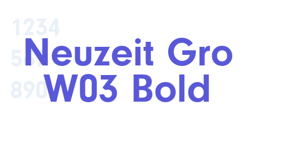 Neuzeit Gro W03 Bold font free