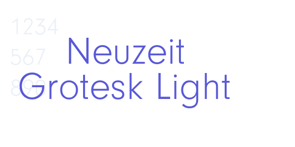 Neuzeit Grotesk Light font free