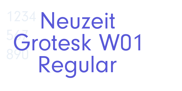 Neuzeit Grotesk W01 Regular font free