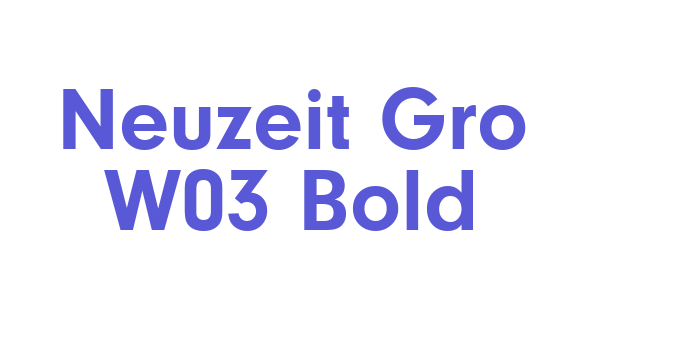 Neuzeit Gro W03 Bold Font Download