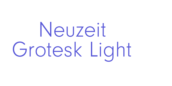 Neuzeit Grotesk Light Font Download