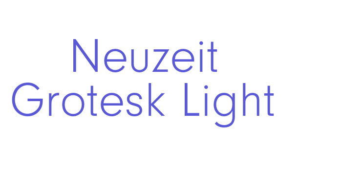 Neuzeit Grotesk Light Font