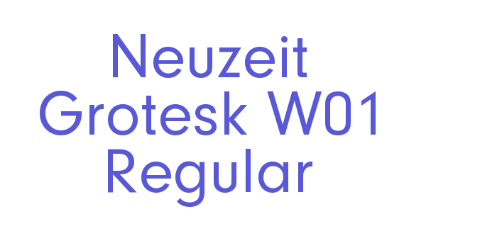 Neuzeit Grotesk W01 Regular Font Download