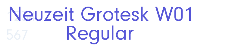 Neuzeit Grotesk W01 Regular-related font