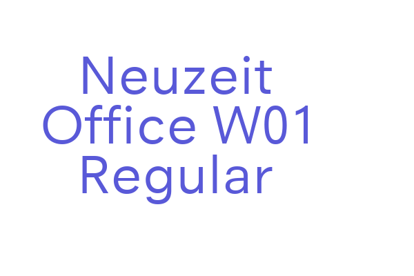 Neuzeit Office W01 Regular Font