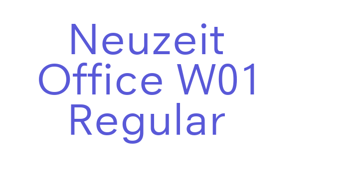 Neuzeit Office W01 Regular Font Download