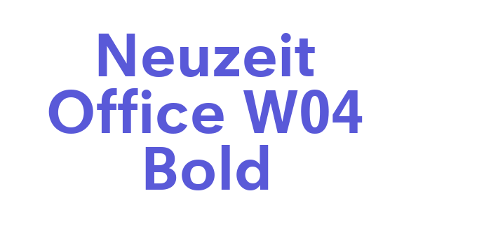 Neuzeit Office W04 Bold Font Download