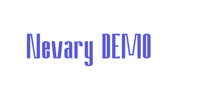 Nevary DEMO Font