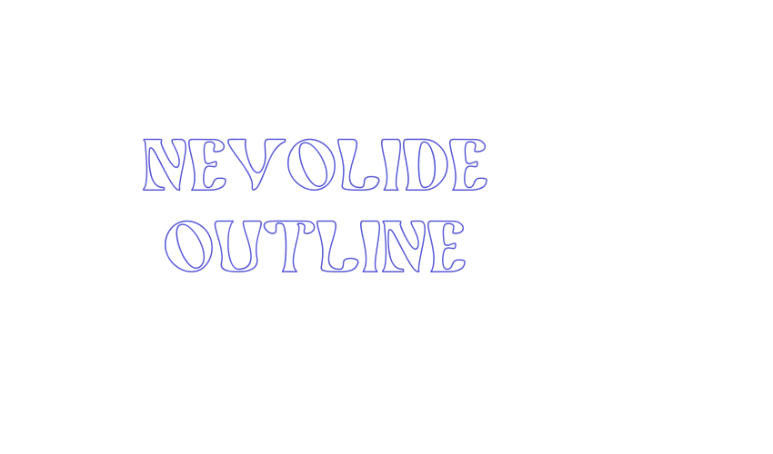 Nevolide Outline Font Download