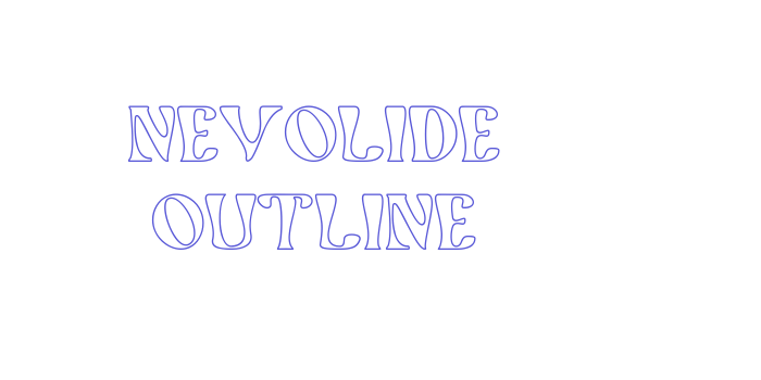 Nevolide Outline Font Download