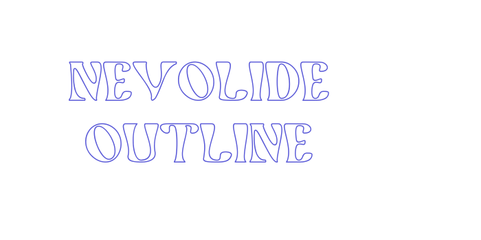 Nevolide Outline Font