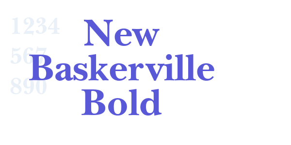 New Baskerville Bold font free