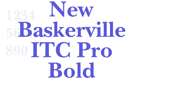 New Baskerville ITC Pro Bold font free