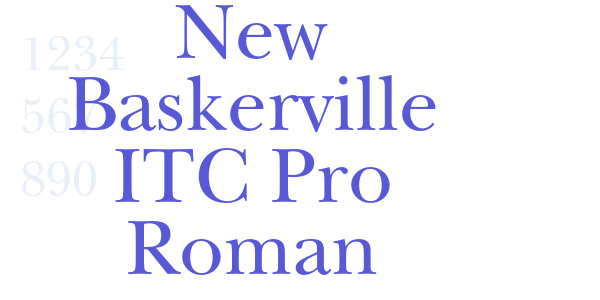 New Baskerville ITC Pro Roman font free