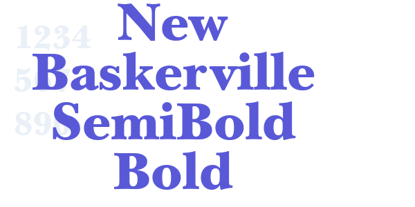 New Baskerville SemiBold Bold font free