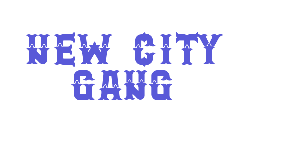 New City Gang font