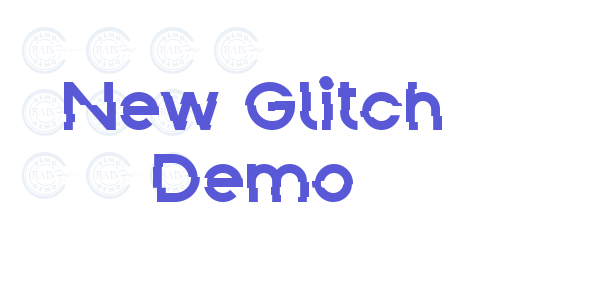 New Glitch Demo font free