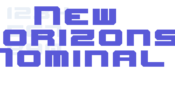 New Horizons Nominal font free