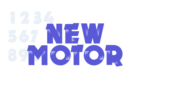 New MOTOR font free