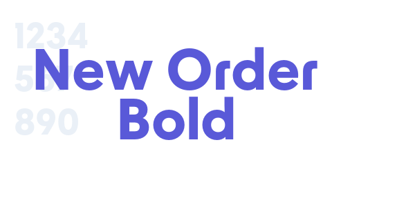 New Order Bold font free