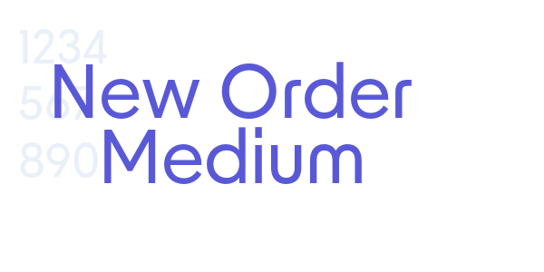 New Order Medium font free